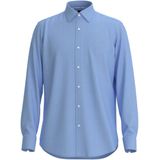 BOSS - Joe - Overhemd - Blauw - Regular Fit, Structuurweving, Easy Iron