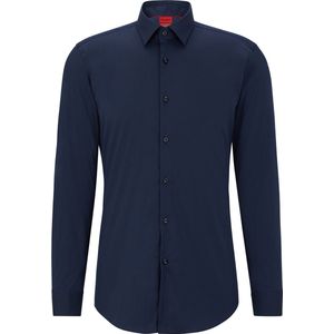 HUGO - Kenno - Overhemd - Blauw - Popeline