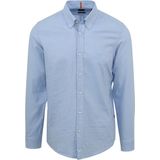 Hugo Boss - Overhemd - Lichtblauw - Katoen - Lange Mouwen