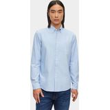 Hugo Boss - Overhemd - Lichtblauw - Katoen - Lange Mouwen
