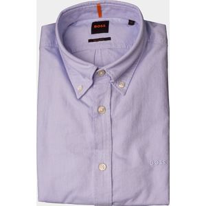 Hugo Boss - Overhemd - Lichtblauw - Katoen - Lange Mouwen