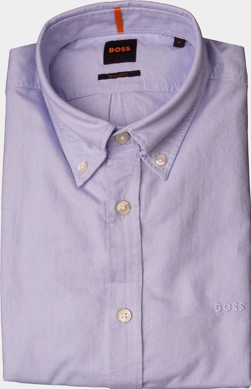 Hugo Boss - Overhemd - Lichtblauw - Katoen - Lange Mouwen