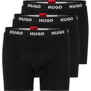 Hugo Boss - Boxer Brief 3-Pack - Zwart - Katoen, Modal, Elastaan