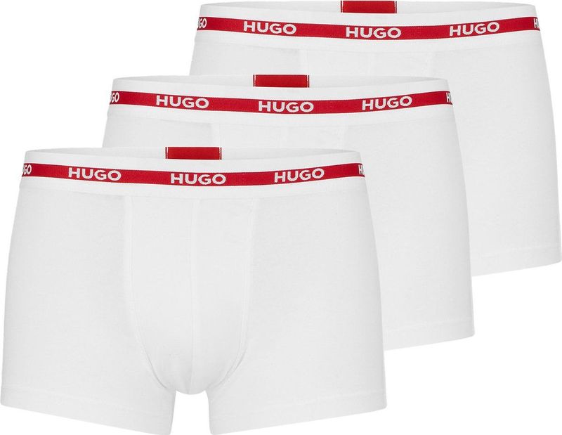 HUGO - Boxershorts - Korte - Set van Drie - Logotailleband - Stretchkatoen