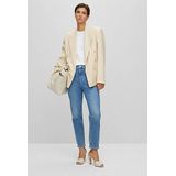 BOSS - Ruth - Capri Broeken - Lichtblauw - High Waist - 7/8 Lengte