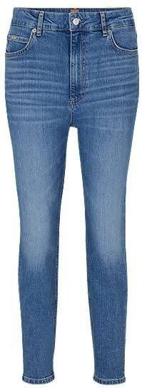 BOSS - Ruth - Capri Broeken - Lichtblauw - High Waist - 7/8 Lengte