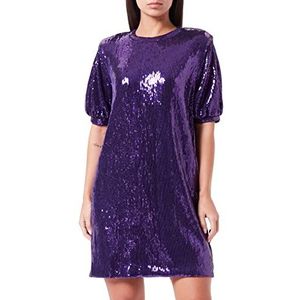 BOSS Women's Esilca Jersey_Dress, Dark Purple506, M