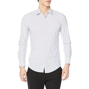 HUGO Heren Kenno Shirt, Open White198, 44