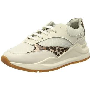 HUGO Joyce_Runn_Leo Sneakers voor dames, open white122, 36 EU