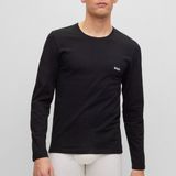 BOSS - Logo Longsleeve - Zwart/Wit - Ronde Hals - Lange Mouwen