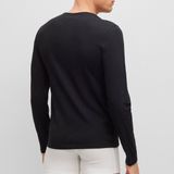 BOSS - Logo Longsleeve - Zwart/Wit - Ronde Hals - Lange Mouwen