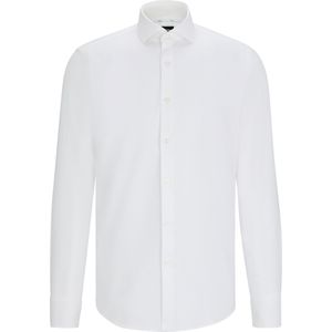 BOSS Hank slim fit overhemd, twill, wit
