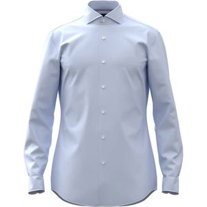 BOSS - Hank - Overhemd - Blauw - Twill - Strijkvriendelijk