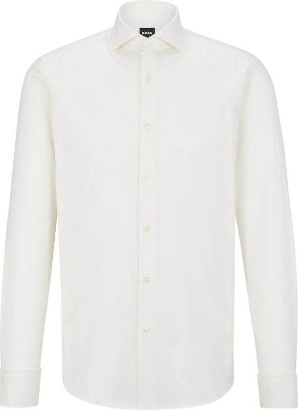 BOSS - Joe - Smoking Overhemd - Wit - Regular Fit - Twill