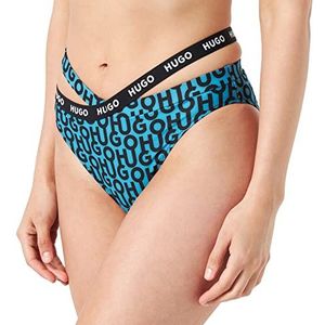 HUGO Dames Monogram Bikini_BOT_Classic, Open Blue461, S, Open Blue461, S