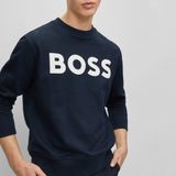 Hugo Boss - Comfort-Fit Sweater - Donkerblauw - 100% Katoen