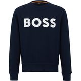 Hugo Boss - Comfort-Fit Sweater - Donkerblauw - 100% Katoen