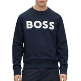 Hugo Boss - Comfort-Fit Sweater - Donkerblauw - 100% Katoen