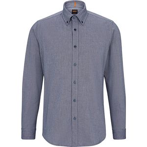 Hugo Boss - Regular Fit Oxford - Overhemd - Blauw - 100% Katoen