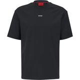 Hugo - Dapolino T-shirt - Zwart - Katoen - Korte Mouwen