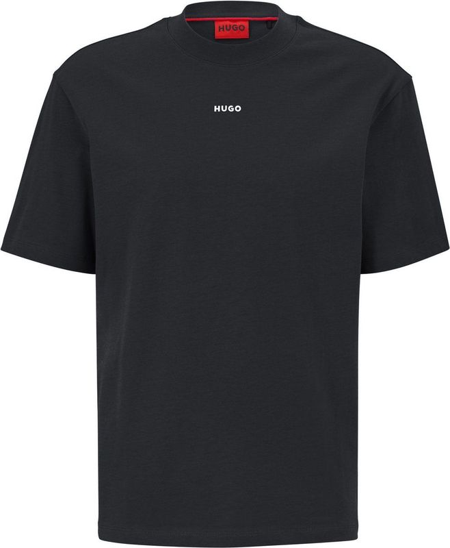 Hugo - Dapolino T-shirt - Zwart - Katoen - Korte Mouwen
