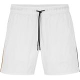 BOSS Badeshorts Iconic mit Zierstreifen in typischen Boss-Farben