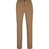 BOSS - Stretchbroek - Blauw - Biologisch Katoen - Regular-Rise