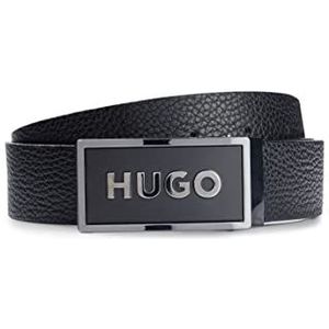 Hugo Garin Omkeerbare riem Leer black-001 110 cm