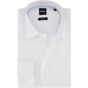 Hugo Boss - P-Hank - Overhemd - Wit - Slim Fit - Lange Mouwen