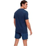 Boss 10249533 Korte Mouwen Ronde Nek T-shirt Blauw Man
