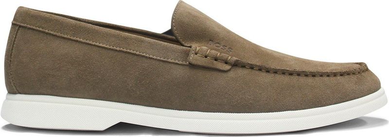 BOSS - Sienne - Mocassins - Blauw - Suède - Ademend