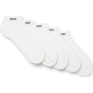 BOSS Enkelsokken - Set van 5 Paar - Katoen - Wit