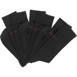 HUGO - Huissokken - Katoenmix - Zwart - 3 Paar met Logodetails