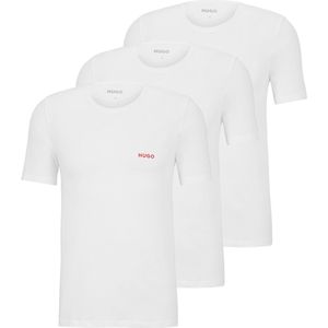 HUGO T-shirts regular fit (3-pack) - heren T-shirts O-hals - zwart