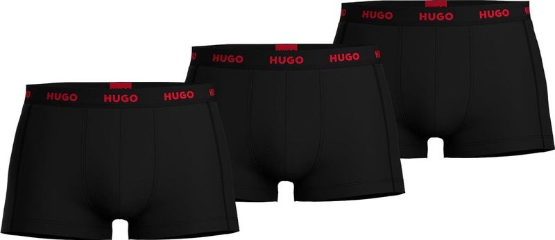 HUGO - Boxershorts - Zwart - Jersey Stretchkatoen - Set van Drie