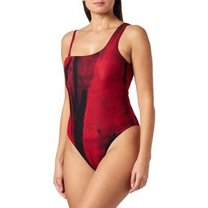 HUGO Maillot de bain Tie Dye pour femme, Open Red645, S