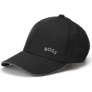 BOSS Bold-Curved Cap, Black1, One Size, zwart 1, Eén maat