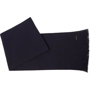 Hugo Boss - Sjaal van verantwoord scheerwol met raschelstructuur - heren - dark blue