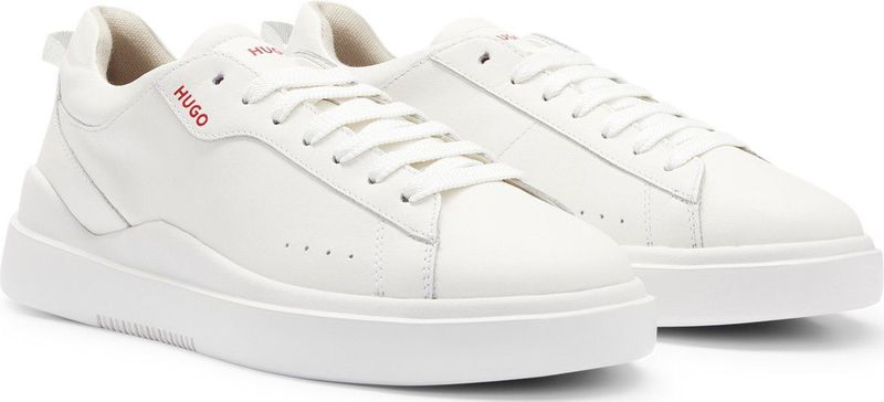 HUGO - Sneakers - Leer - Rood - Duurzame Grondstoffen