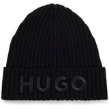 HUGO Beanie voor heren, zwart 1, Eén maat