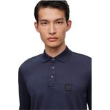 BOSS - Pado - Polo - Donkerblauw - Regular Fit - Lange Mouw