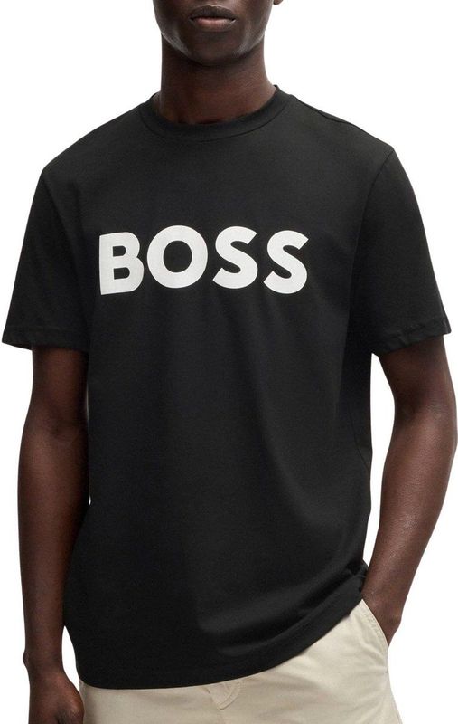 Boss Orange - Thinking - T-shirt - Zwart - Met Logoprint