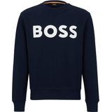 Boss - Sweater - Groen - Katoen - Twill French Terry