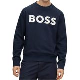 Boss - Sweater - Groen - Katoen - Twill French Terry