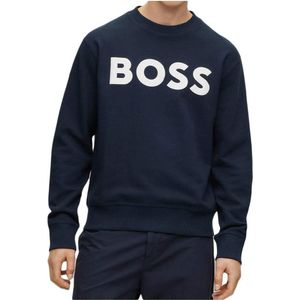 Boss - Sweater - Groen - Katoen - Twill French Terry