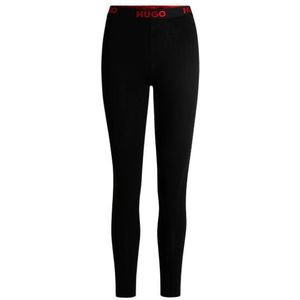 HUGO Legging sportif avec logo pour femme, Noir, M