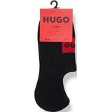 HUGO - 3p LC Label CC Onzichtbare Sokken - Zwart - Katoen