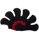 HUGO - 3p LC Label CC Onzichtbare Sokken - Zwart - Katoen