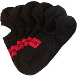 HUGO - 3p LC Label CC Onzichtbare Sokken - Zwart - Katoen