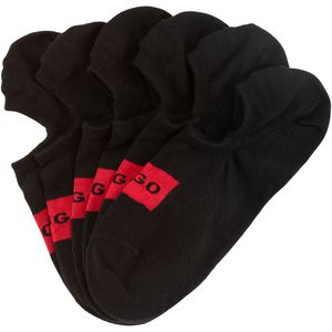 HUGO - 3p LC Label CC Onzichtbare Sokken - Zwart - Katoen